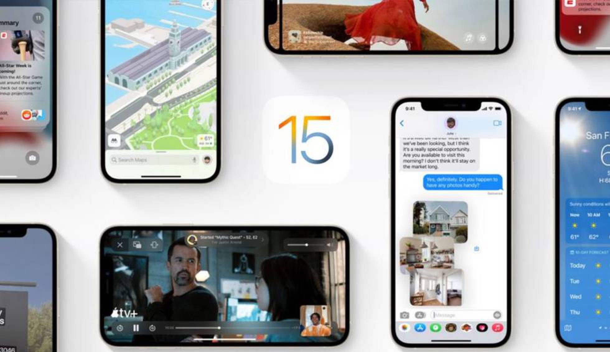 iOS 15 ja és aquí